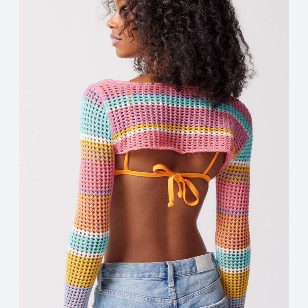 Urban Outfitters Multicolor Crochet Top